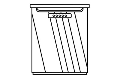 Freezer icon, outline style