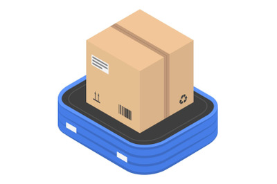 Delivery box icon, isometric style