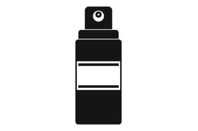 Sunscreen spray icon, simple style