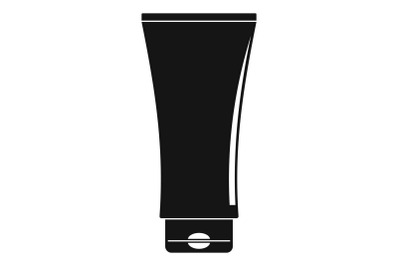 Uv tube cream icon, simple style