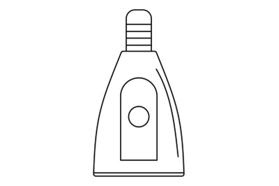 Uv bottle icon, outline style