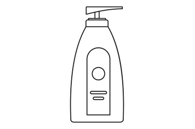 Uv dispenser cream icon, outline style