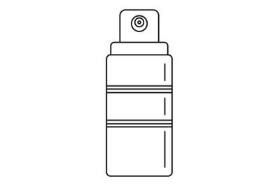 Sunscreen spray icon, outline style