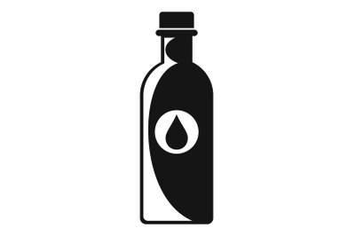 Water bottle icon, simple style