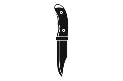 Camp knife icon, simple style