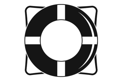 Life buoy icon, simple style
