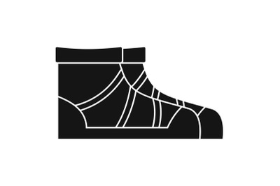 Camp boots icon, simple style