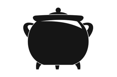 Cauldron icon, simple style