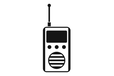 Talkie radio icon, simple style