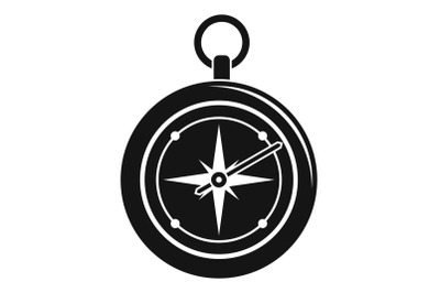 Compass icon, simple style