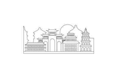 Welcome taiwan icon, outline style