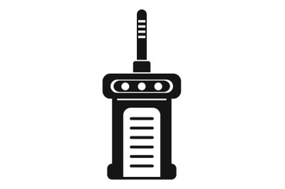 Portable radio icon, simple style