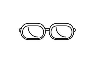 Sun glasses icon, outline style