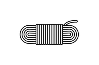 Rope icon, outline style