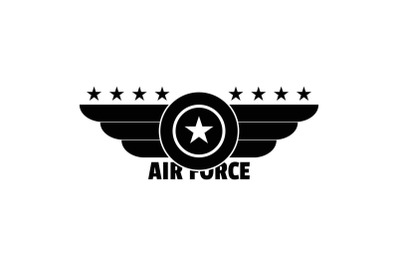 Air force logo, simple style