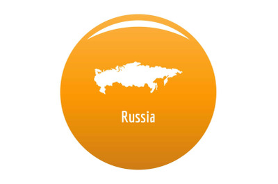 Russia map in black vector simple