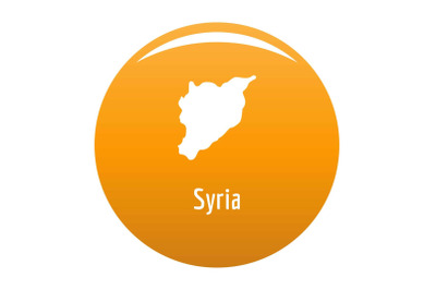 Syria map in black vector simple