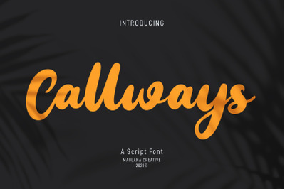 Callways Script Font