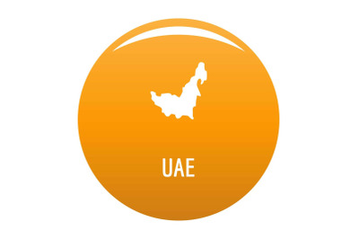 UAE map in black vector simple