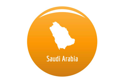 Saudi Arabia map in black vector simple