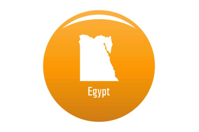 Egypt map in black vector simple