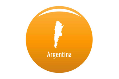 Argentina map in black vector simple