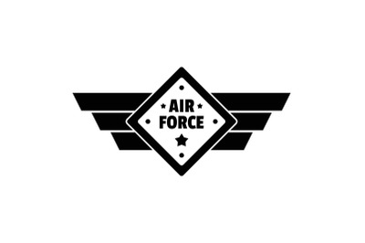 Air best force logo, simple style