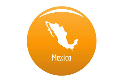 Mexico map in black vector simple