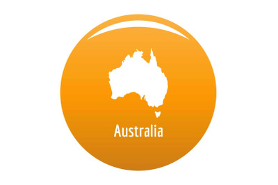 Australia map in black vector simple