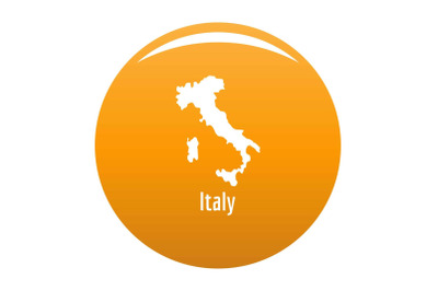 Italy map in black vector simple