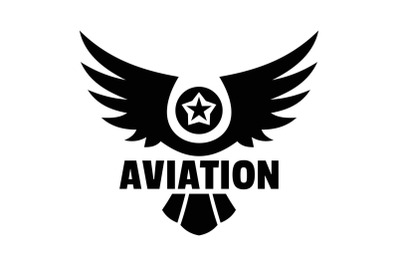 Aviation logo, simple style