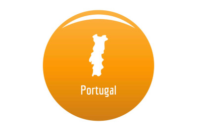 Portugal map in black vector simple