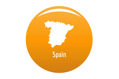 Spain map in black vector simple