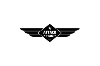 Atack team logo, simple style