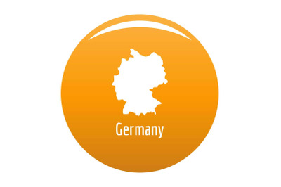 Germany map in black vector simple