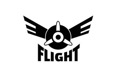 Air flight logo, simple style