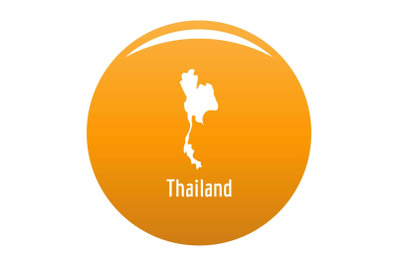 Thailand map in black vector simple