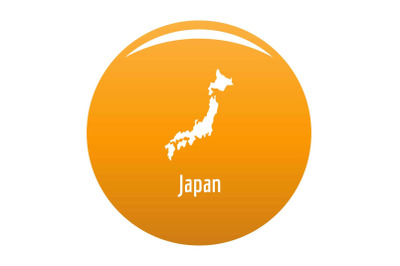 Japan map in black vector simple