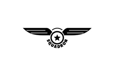 Avia squadron logo, simple style