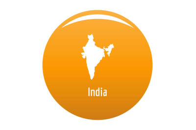 India map in black vector simple