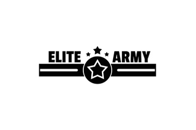 Elite army logo, simple style