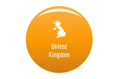 United Kingdom map in black vector simple