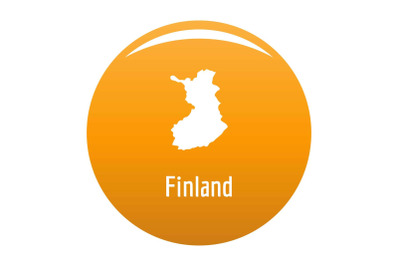 Finland map in black vector simple