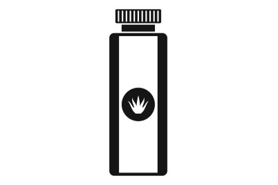 Aloe lotion icon, simple style