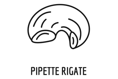 Pipette rigate icon, outline style