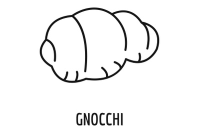 Gnocchi pasta icon, outline style
