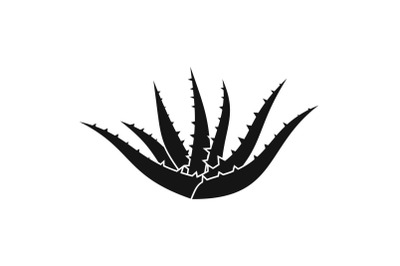 Aloe plant icon, simple style