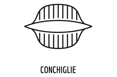 Conchiglie icon, outline style