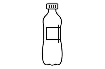 Aloe bottle icon, outline style