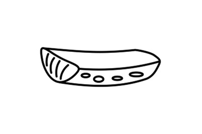 Aloe piece icon, outline style